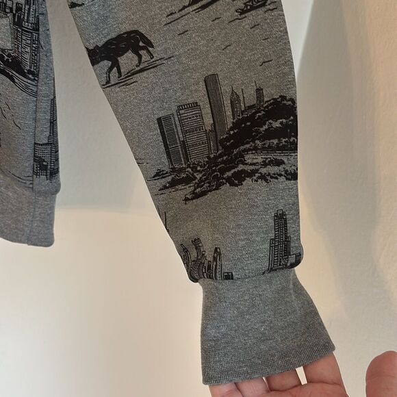 Greyson City of Wolves shawl cardigan gray black men golf preppy sweater SM NWT - Picture 5 of 11